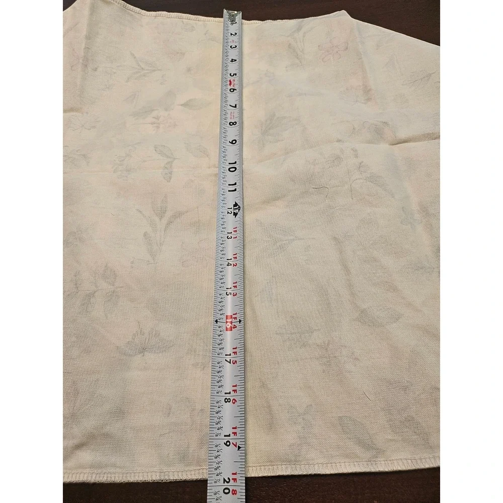 Longaberger Large Rectangular Storage Basket Liner Botanical Fields Fabric NEW